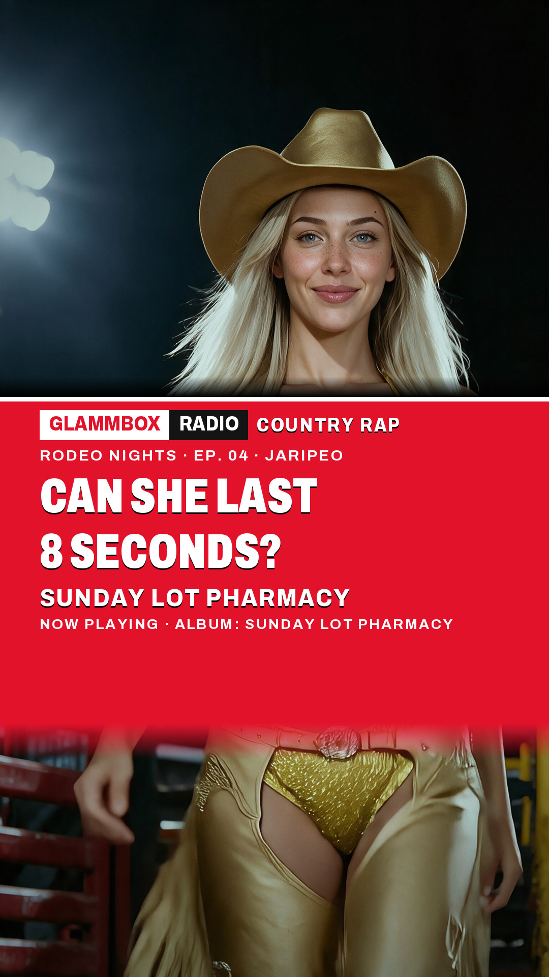 Country Rap 2026 · Sunday Lot Pharmacy · Jaripeo — vertical clip, GLAMMBOX Radio